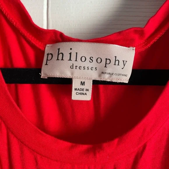 Philosophy size medium ruffled hem dress - Picture 2 of 4